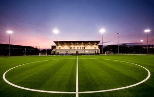 Football stadium pitch